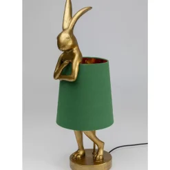 Online Tischleuchte Animal Rabbit Gold/Grun 68Cm Tischleuchten