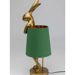 Online Tischleuchte Animal Rabbit Gold/Grun 68Cm Tischleuchten