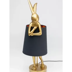 Hot Tischleuchte Animal Rabbit Gold/Schwarz 68Cm Tischleuchten
