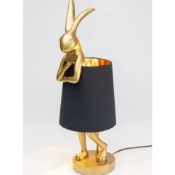 Hot Tischleuchte Animal Rabbit Gold/Schwarz 68Cm Tischleuchten