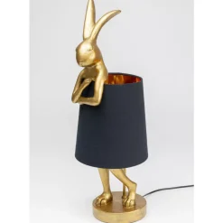 Hot Tischleuchte Animal Rabbit Gold/Schwarz 68Cm Tischleuchten