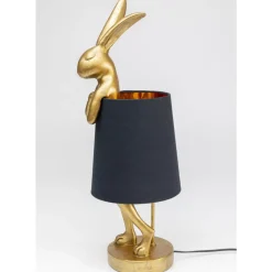 Hot Tischleuchte Animal Rabbit Gold/Schwarz 68Cm Tischleuchten