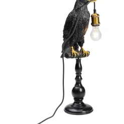 Outlet Tischleuchte Animal Sitting Crow Matt Schwarz Tischleuchten