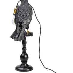 Outlet Tischleuchte Animal Sitting Crow Matt Schwarz Tischleuchten