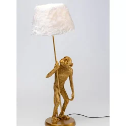 Outlet Tischleuchte Animal Standing Monkey Gold 51Cm Tischleuchten