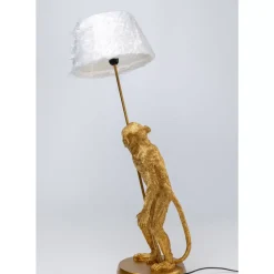 Outlet Tischleuchte Animal Standing Monkey Gold 51Cm Tischleuchten