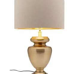 Tischleuchte Barock Gold Beige 49Cm Tischleuchten
