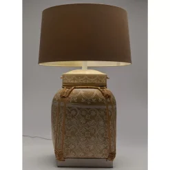 Discount Tischleuchte Basket Creme Tischleuchten