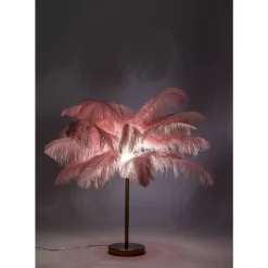 Clearance Tischleuchte Feather Palm Pink 60Cm Tischleuchten