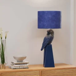 Tischleuchte Parrot Blau 84Cm Tischleuchten