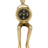 Hot Tischuhr Sitting Man Gold 8X27Cm Uhren