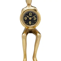 Hot Tischuhr Sitting Man Gold 8X27Cm Uhren