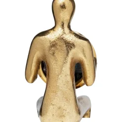 Hot Tischuhr Sitting Man Gold 8X27Cm Uhren