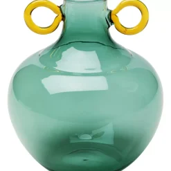Discount Vase Amore Handle Blau 16Cm Vasen