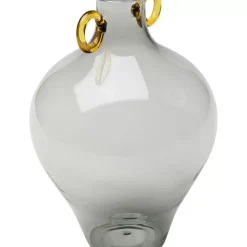Hot Vase Amore Handle Grau 23Cm Vasen
