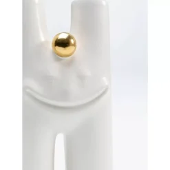 Clearance Vase Funny Teeth Weis 16Cm Vasen