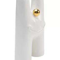 Clearance Vase Funny Teeth Weis 16Cm Vasen