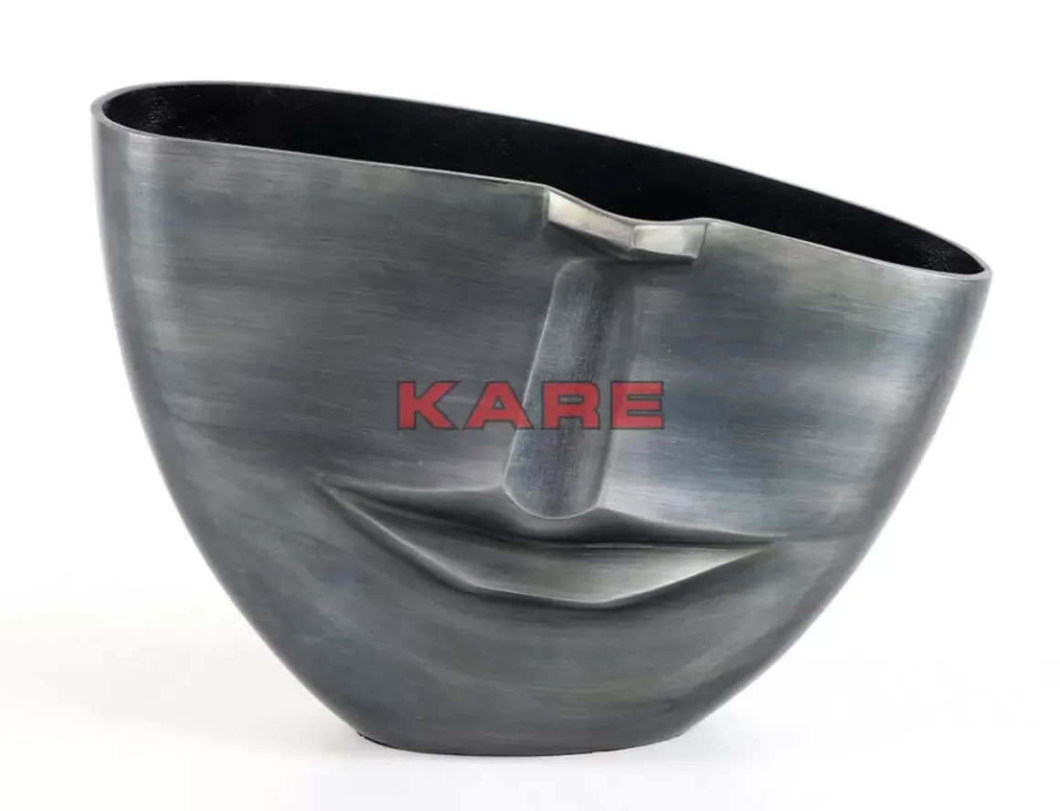 Online Vase Half Face Anthrazit 31Cm Vasen