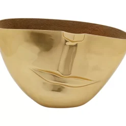 Online Vase Half Face Gold 46Cm Vasen