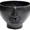 Best Vase Half Face Schwarz 23Cm Vasen