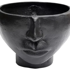 Best Vase Half Face Schwarz 23Cm Vasen