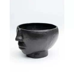 Best Vase Half Face Schwarz 23Cm Vasen