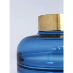 New Vase Positano Belly Blau 21Cm Vasen