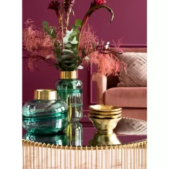 Hot Vase Positano Belly Grun 21Cm Vasen