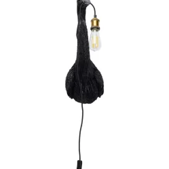 Hot Wandleuchte Animal Heron Schwarz 26X62Cm Wandleuchten