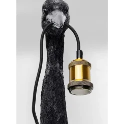 Hot Wandleuchte Animal Heron Schwarz 26X62Cm Wandleuchten