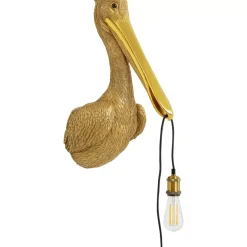 Online Wandleuchte Animal Spoonbill Gold 29X62Cm Wandleuchten