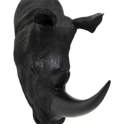 Sale Wandobjekt Rhino Head Antique Schwarz Bilder