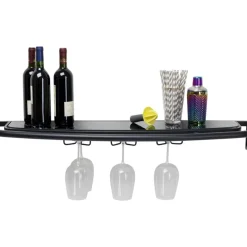 Online Wandregal Treviso Schwarz 120X10Cm Regale