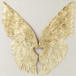 Online Wandschmuck Wings Gold-Weis 120X120Cm Bilder