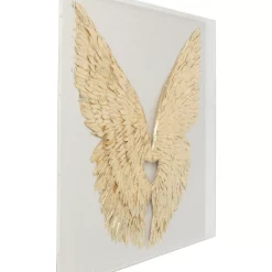 Online Wandschmuck Wings Gold-Weis 120X120Cm Bilder