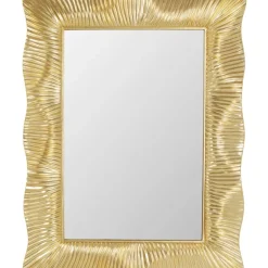 Sale Wandspiegel Wavy Brass 94X124Cm Spiegel