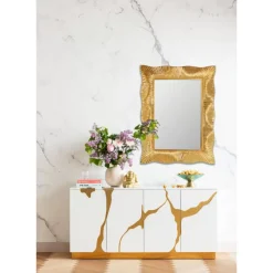 Sale Wandspiegel Wavy Brass 94X124Cm Spiegel