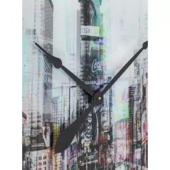Outlet Wanduhr Glas Times Square O80Cm Uhren