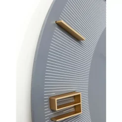 Wanduhr Leonardo Grau/Gold Uhren