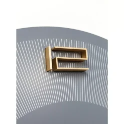 Wanduhr Leonardo Grau/Gold Uhren