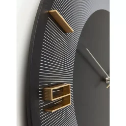 New Wanduhr Leonardo Schwarz/Gold 50 Uhren