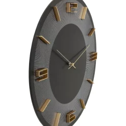 New Wanduhr Leonardo Schwarz/Gold 50 Uhren