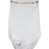 Sale Wasserglas Diamond Gold Rim Geschirr & Tischaccessoires