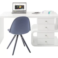 Outlet White Club Schreibtisch Snake 150X70Cm Tische